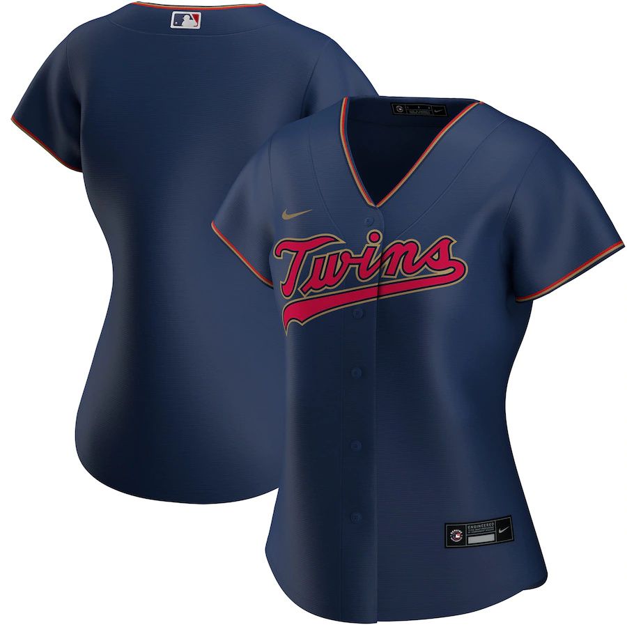 Womens Minnesota Twins Nike Navy Alternate Replica Team MLB Jerseys